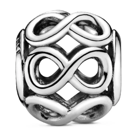 Charms Pandora 791872 ażurowy z symbolami nieskończoności