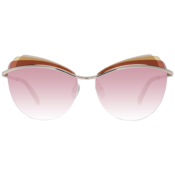 Okulary przeciwsłoneczne damskie Emilio Pucci EP0112 28T 59 Złote