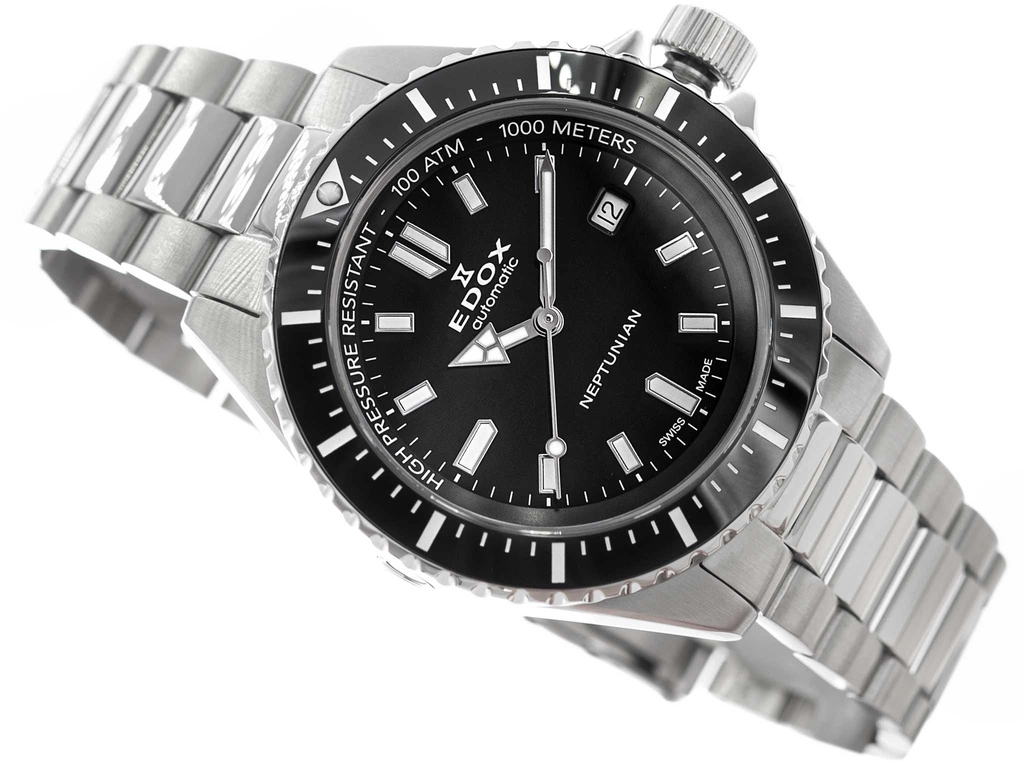 Zegarek męski EDOX 80120 3NM NIN Skydiver Neptunian Automatic