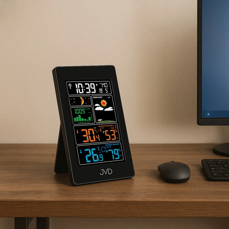 Stacja pogody JVD RB3389 Radio Controlled Higrometr Czujnik Zewnętrzny