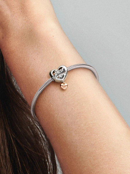 Charms Pandora 782243C00 Serce „Kocham Cię Przyjaciółko” z symbolem nieskończoności