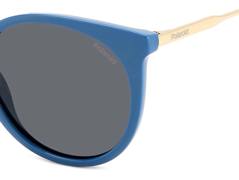 Okulary przeciwsłoneczne damskie Polaroid PLD 4146/S/X MVU53M9 Niebieskie