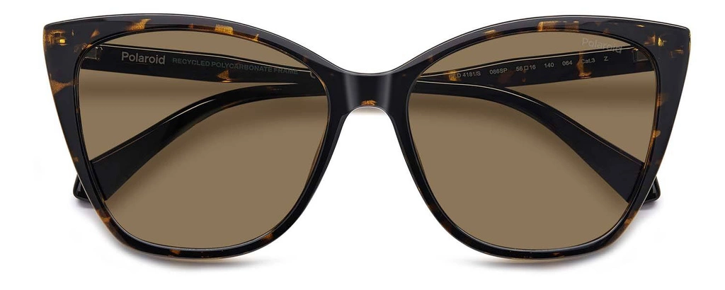 Okulary przeciwsłoneczne damskie Polaroid PLD 4181/S 08656SP Brązowe
