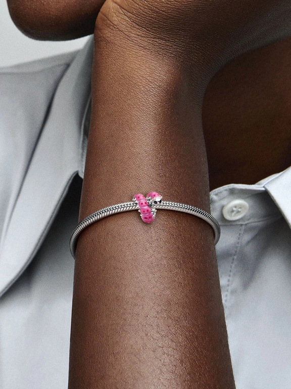 Charms Pandora 790762C01 z uroczą zwiniętą gąsienicą