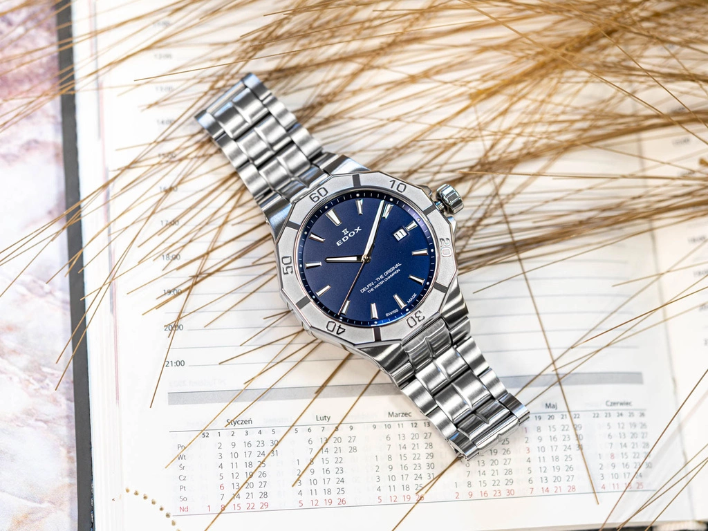 Zegarek męski EDOX 53021 3M BUIN Delfin The Original Date