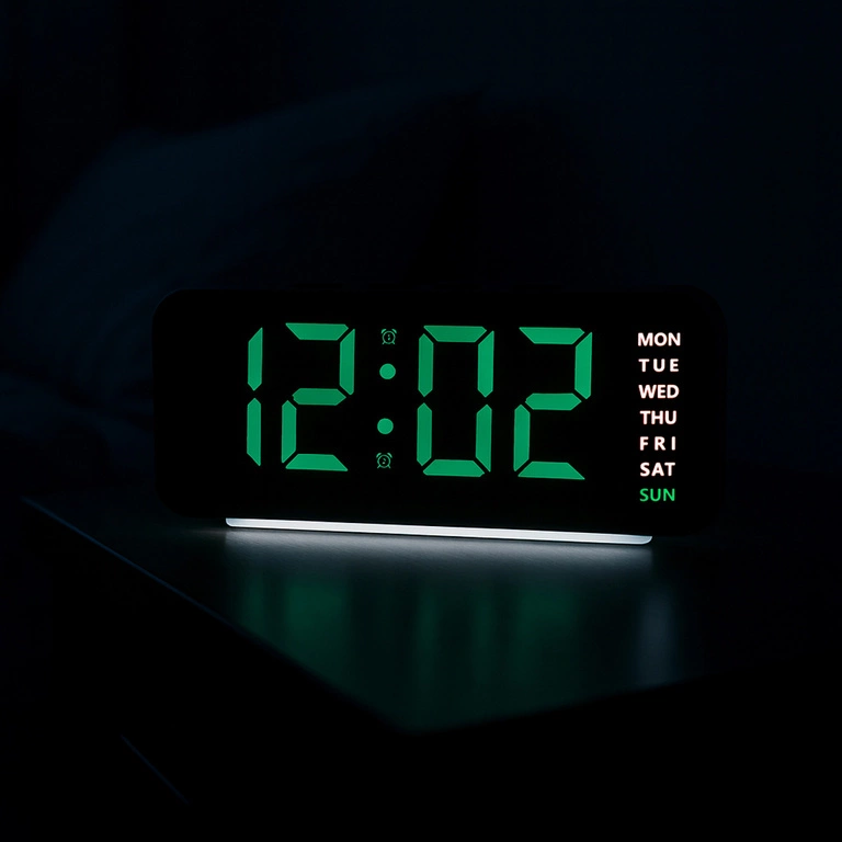 Budzik JVD SB8033.2 ALARM TERMOMETR DATA