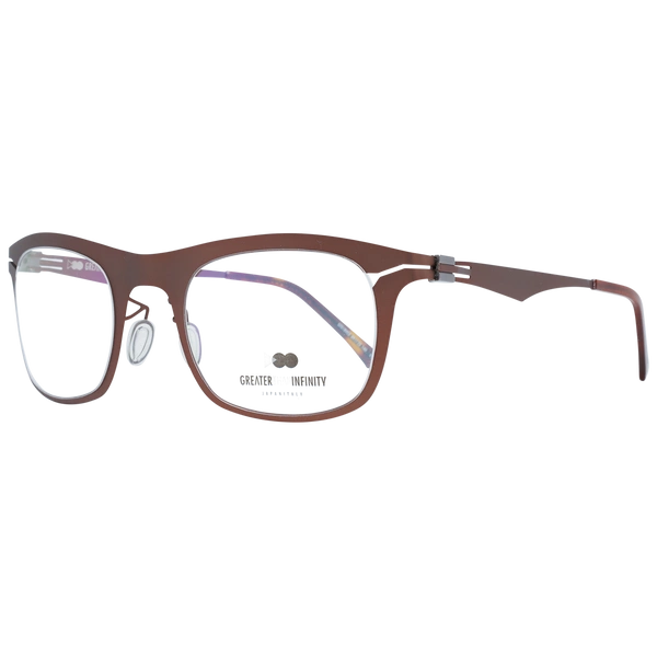 Okulary oprawki Męskie Greater Than Infinity GT018 V03 49 Brązowe