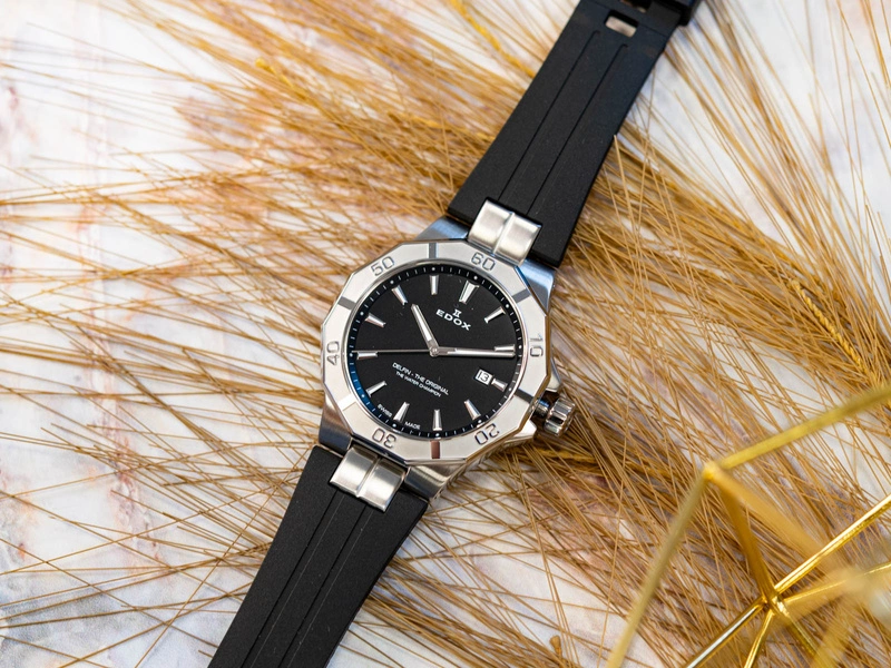 Zegarek męski EDOX 53021 3CA NIN  Delfin The Original Date 