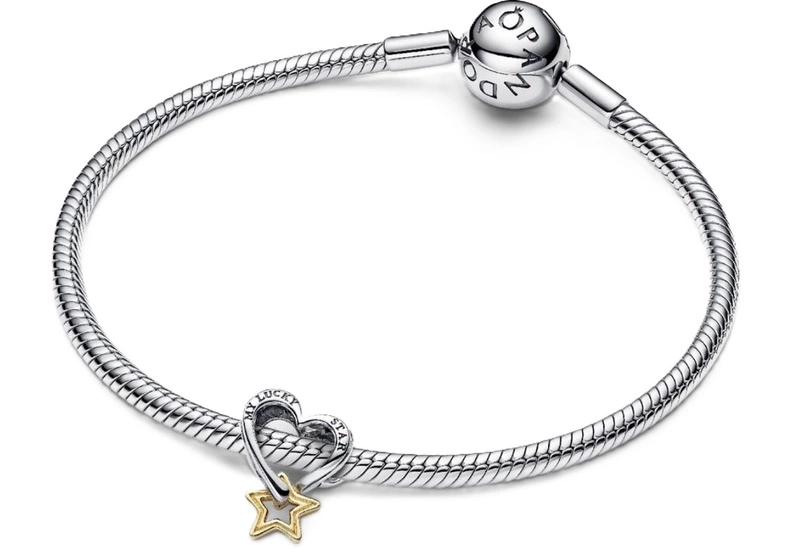 Charms Pandora 763513C00 Szczęśliwa gwiazda i serce