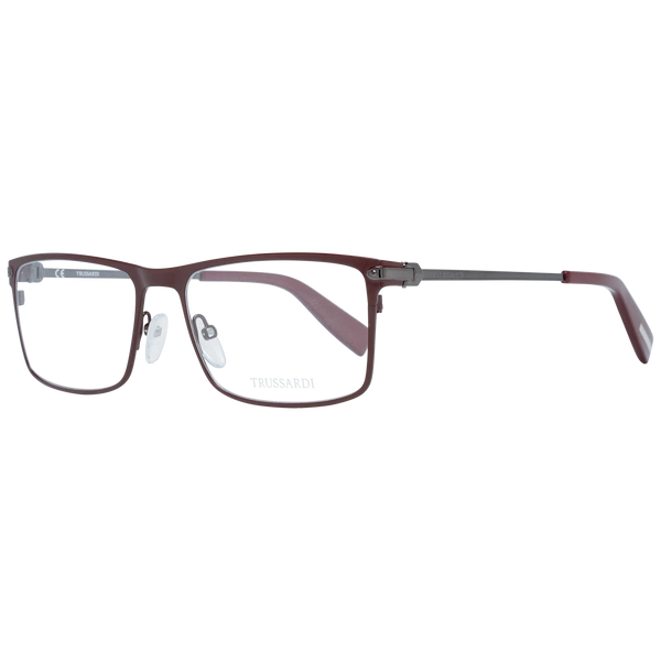 Okulary oprawki Męskie Trussardi VTR024 0KAP 55 Czerwone