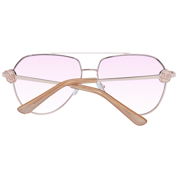 Okulary przeciwsłoneczne damskie Guess GF6140 28T 62 Różowe złoto