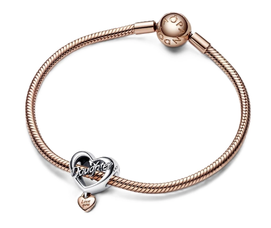 Charms Pandora 782327C00 Serce „Kocham Cię, Córko”