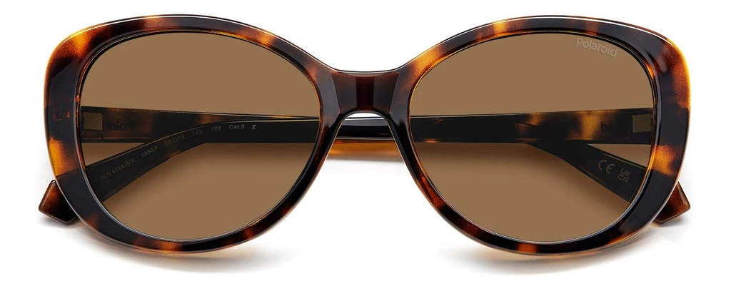 Okulary przeciwsłoneczne damskie Polaroid PLD 4154/S/X 08655SP Brązowe