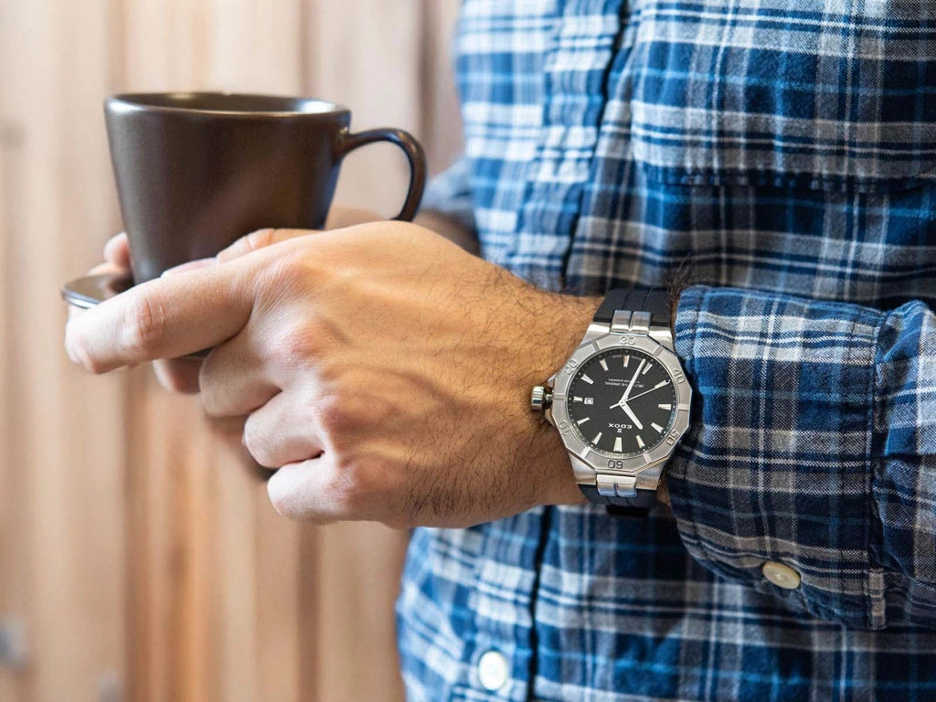 Zegarek męski EDOX 53021 3CA NIN Delfin The Original Date