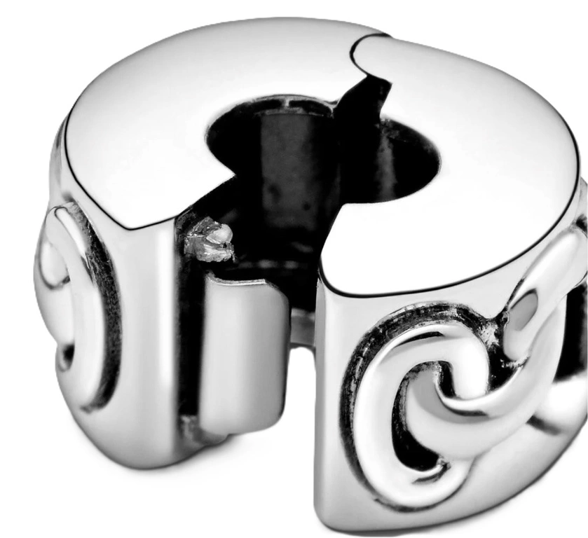 Charms Pandora Klips Związane serca 798035