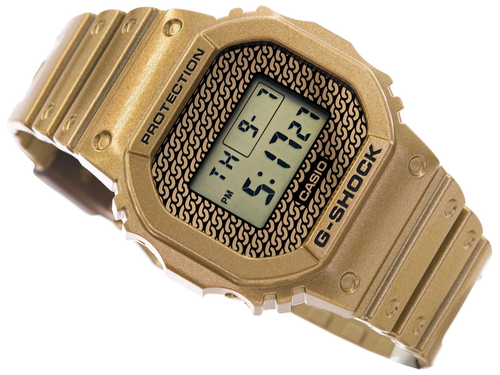 Zegarek męski CASIO G-SHOCK DWE-5600HG-1ER Gold Chain