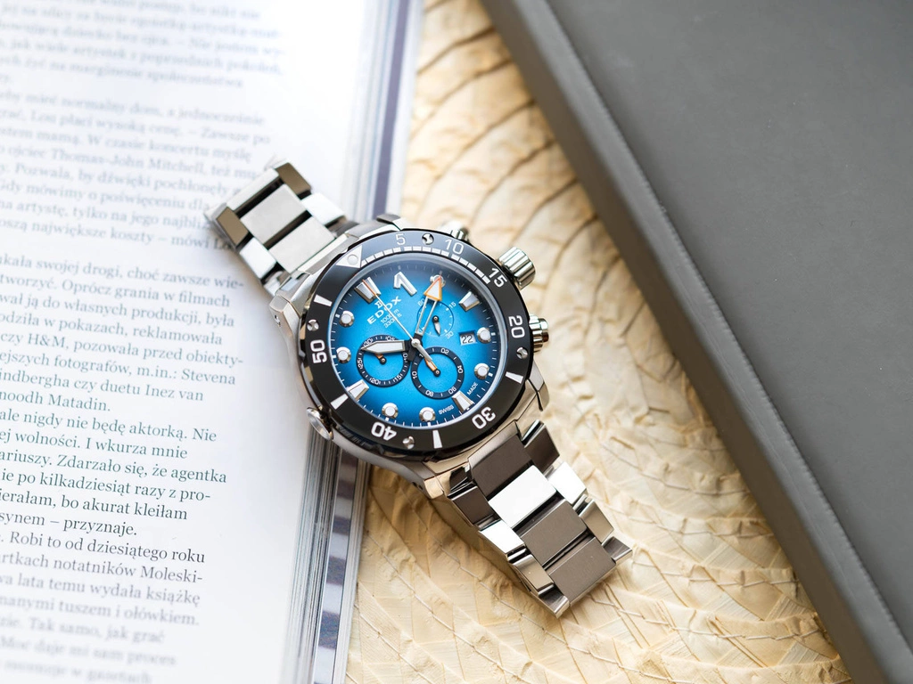 Zegarek męski EDOX 10242 TINM BUIDN CO-1 Chronograph