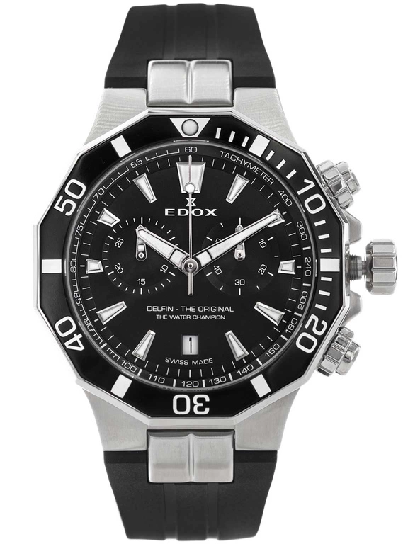 Zegarek męski EDOX 10112 3NCA NIN Delfin The Original Chronograph