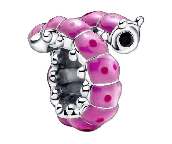 Charms Pandora 790762C01 z uroczą zwiniętą gąsienicą