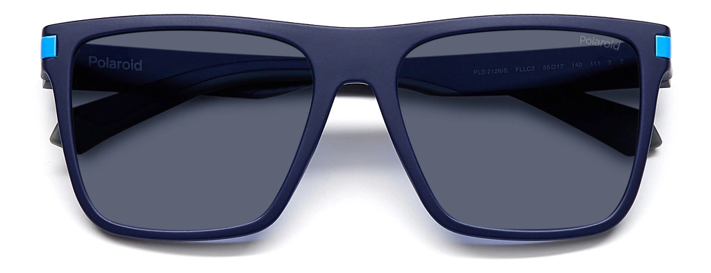 Okulary przeciwsłoneczne Unisex Polaroid PLD 2128/S FLL55C3 Niebieskie