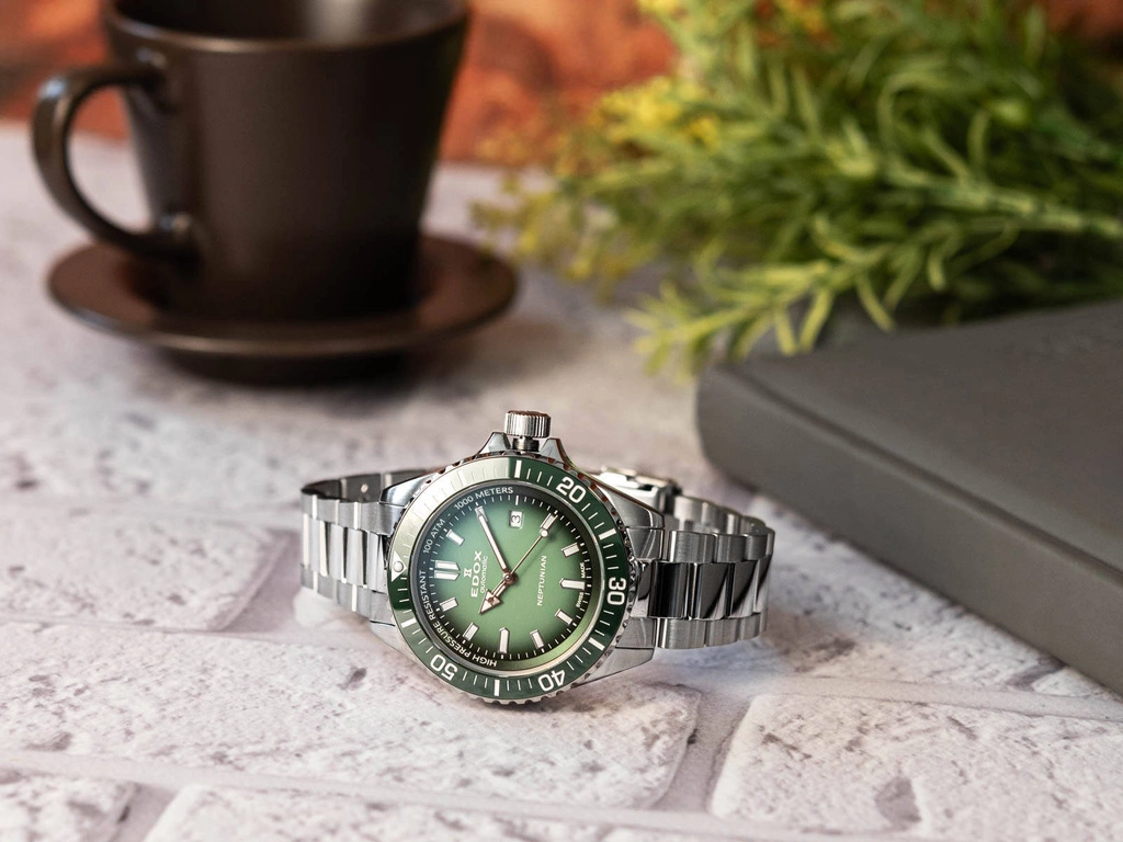 Zegarek męski EDOX 80120 3VM N VDN1 Neptunian Automatic