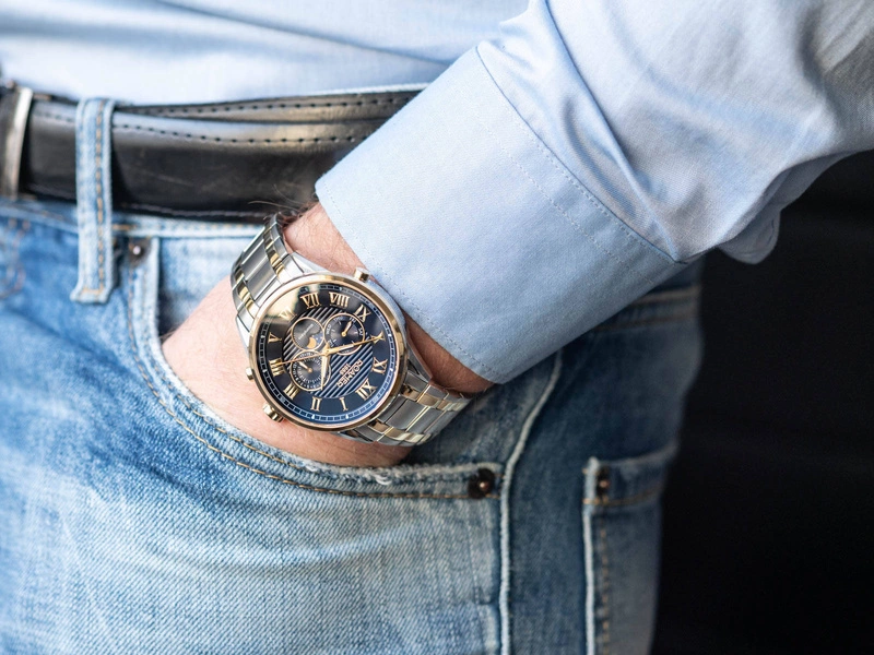 Zegarek męski ROAMER Superior Moonphase 513821 47 45 50
