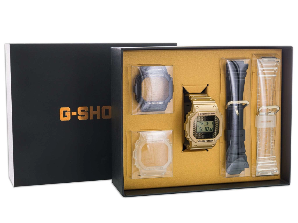 Zegarek męski CASIO G-SHOCK DWE-5600HG-1ER Gold Chain
