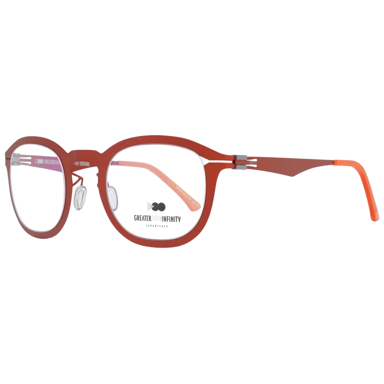 Okulary oprawki Męskie Greater Than Infinity GT003 V06 46 Pomarańczowe