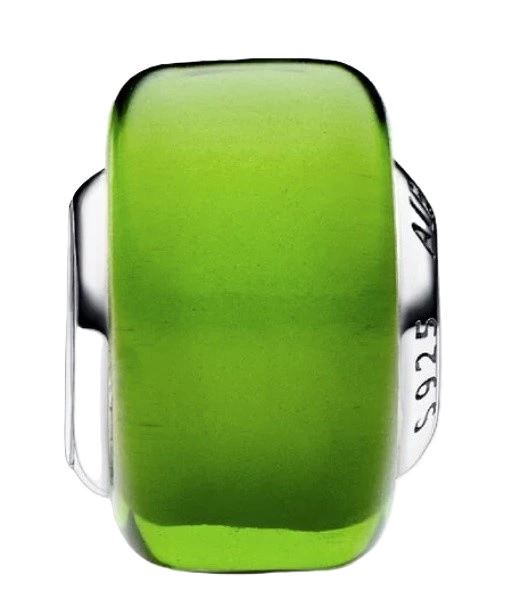 Charms Pandora mały z zielonego szkła Murano 793106C00