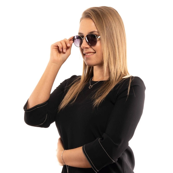 Okulary przeciwsłoneczne damskie Guess GF0367 10B 53 Srebrne