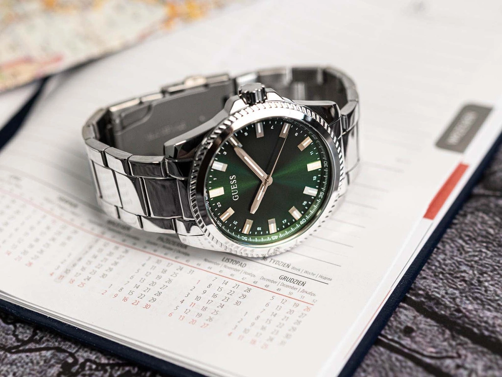 Zegarek męski GUESS GW0810G2 Siilver Tone