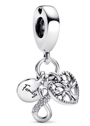 Charms Pandora 792201C01 Zawieszka Potrójna Rodzina na zawsze