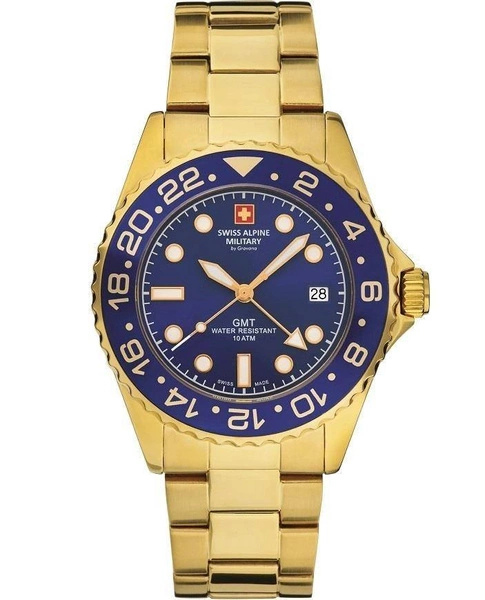 Zegarek męski SWISS ALPINE MILITARY GMT SAM7052.1115 Alpine by Grovana