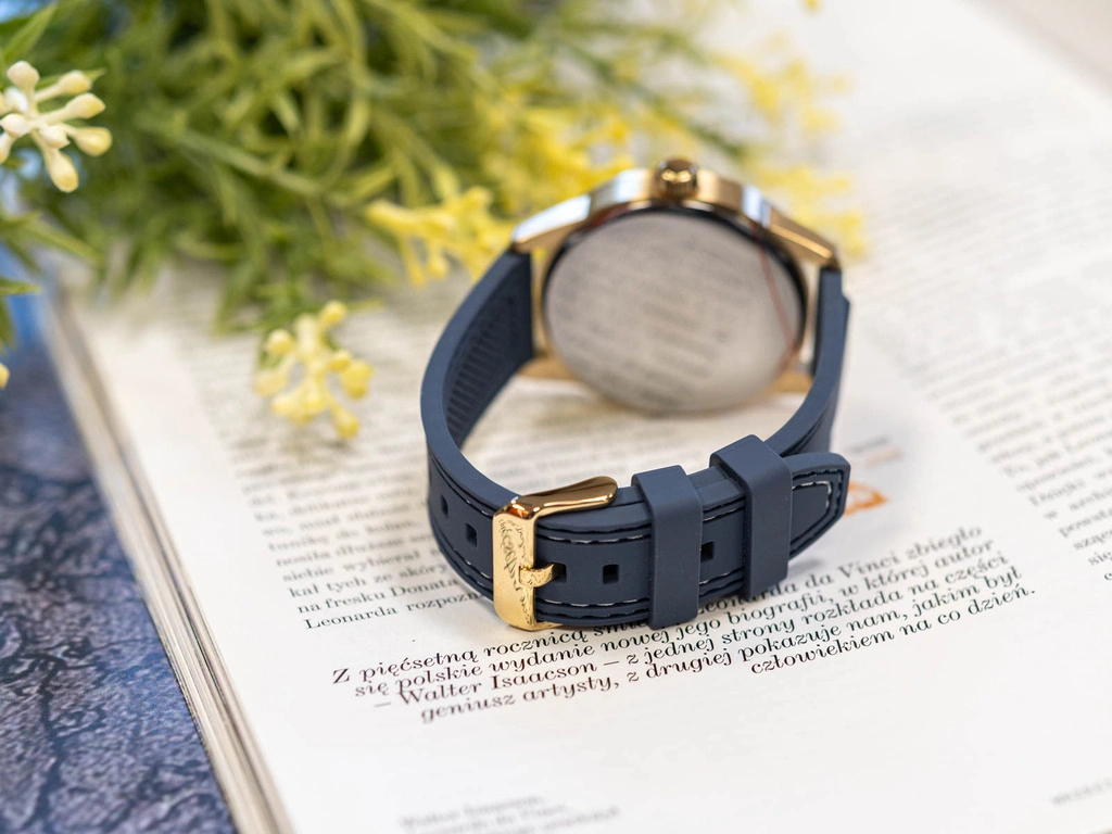 Zegarek męski GUESS GW0964G2 Blue Gold Tone