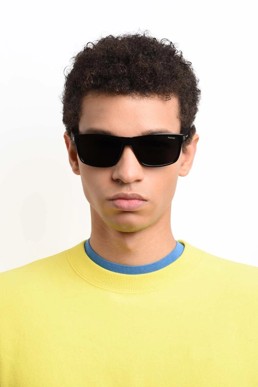 Okulary przeciwsłoneczne męskie Polaroid PLD 2121/S 08A58M9 Czarne