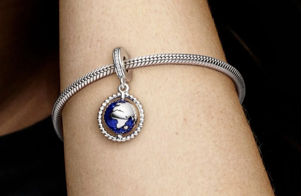Charms Pandora Zawieszka Obrotowy Globus 798021CZ