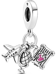 Charms Pandora Zawieszka Samolot, globus i walizka 799435C01