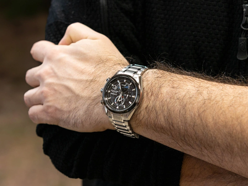 Zegarek męski Citizen BY1018-80E Tsukiyomi Radio Controlled Moonphase 