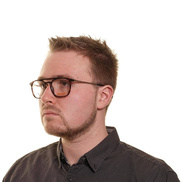 Okulary oprawki męskie Timberland TB1635 052 54 Brązowe