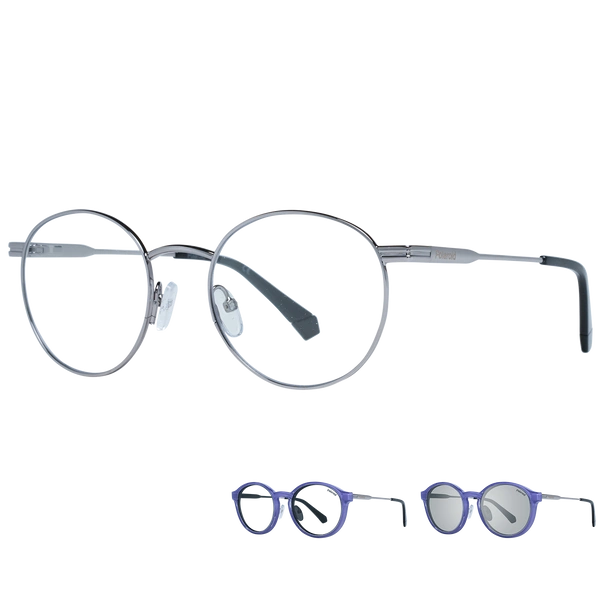 Okulary oprawki Unisex Polaroid PLD 6132/CS 6LB/M9 51 z nakładkami przeciwsłonecznymi