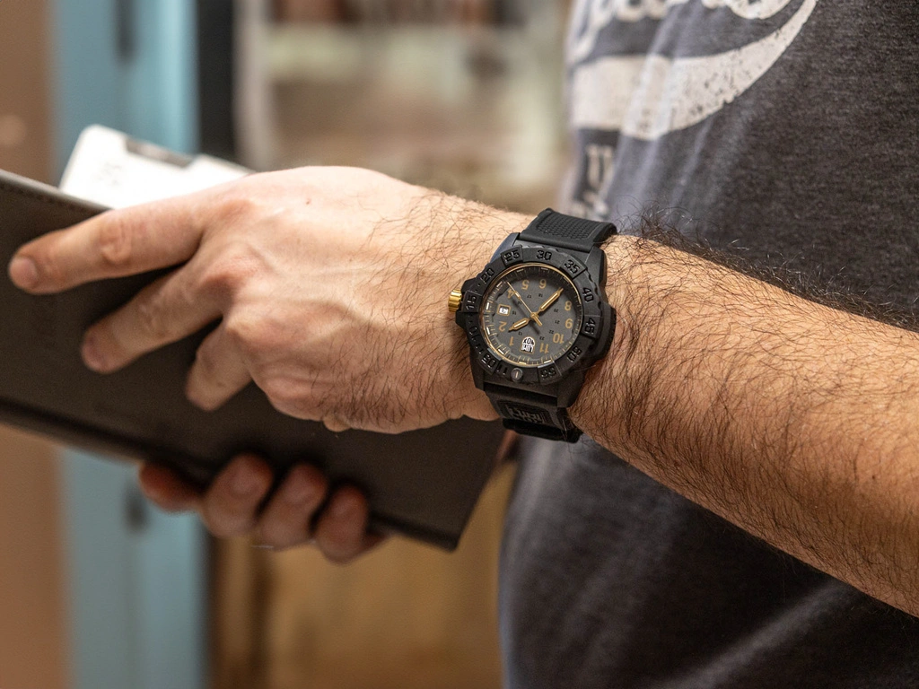 Zegarek męski Luminox XS.3508.GOLD Navy Seal Gold