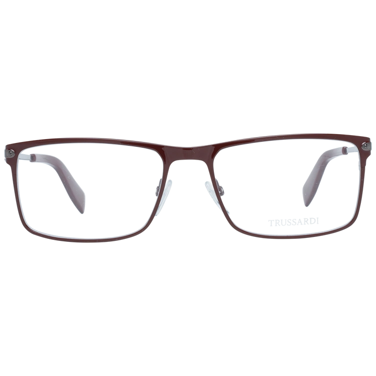 Okulary oprawki Męskie Trussardi VTR024 0KAP 55 Czerwone