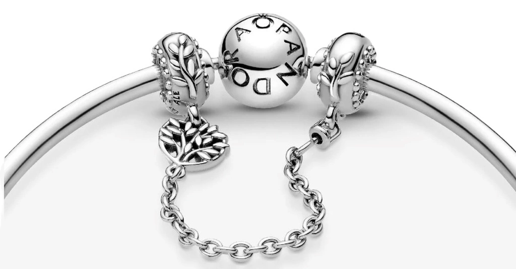 Łańcuszek zabezpieczający Pandora Serce z drzewem genealogicznym 799293C00-05