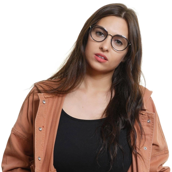 Okulary oprawki damskie Emilio Pucci EP5075 005 49 Srebrne