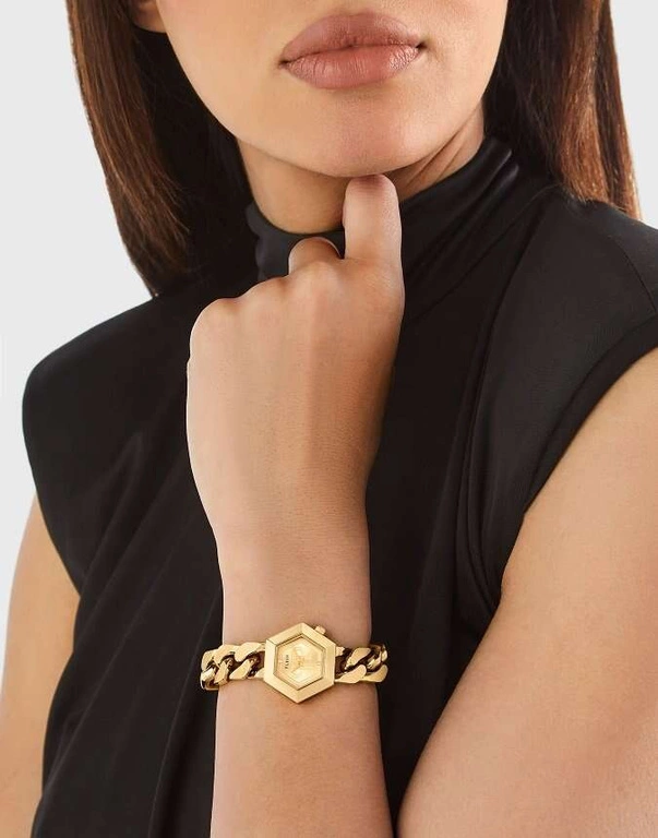 Zegarek damski PHILIPP PLEIN PWWBA0323 The Hexagon Groumette Perpetual Bling