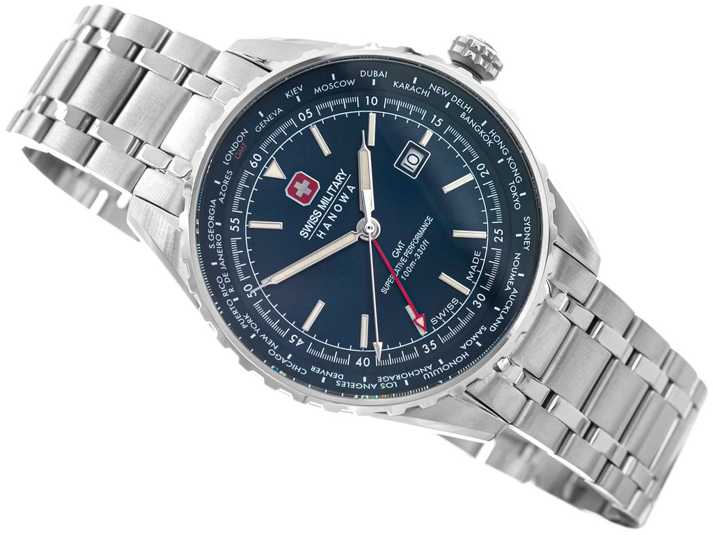 Zegarek męski Swiss Military Hanowa SMWGH0003204 Afterburn GMT