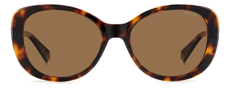 Okulary przeciwsłoneczne damskie Polaroid PLD 4154/S/X 08655SP Brązowe