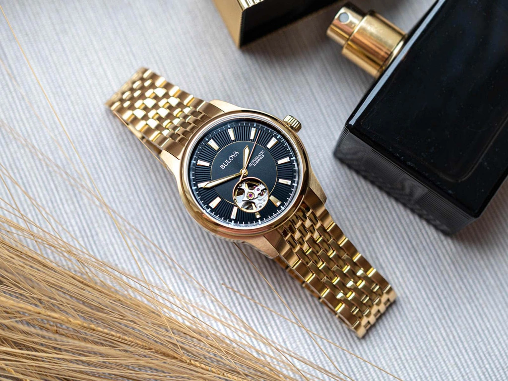 Zegarek męski BULOVA 97A168 Open Heart Automatic