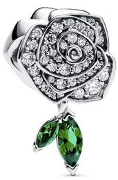 Charms Pandora 793201C01 Lśniąca róża w rozkwicie