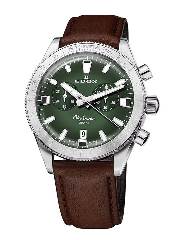 Zegarek męski EDOX 10116 3 VIDN Skydiver Chrono Set Limited Edition